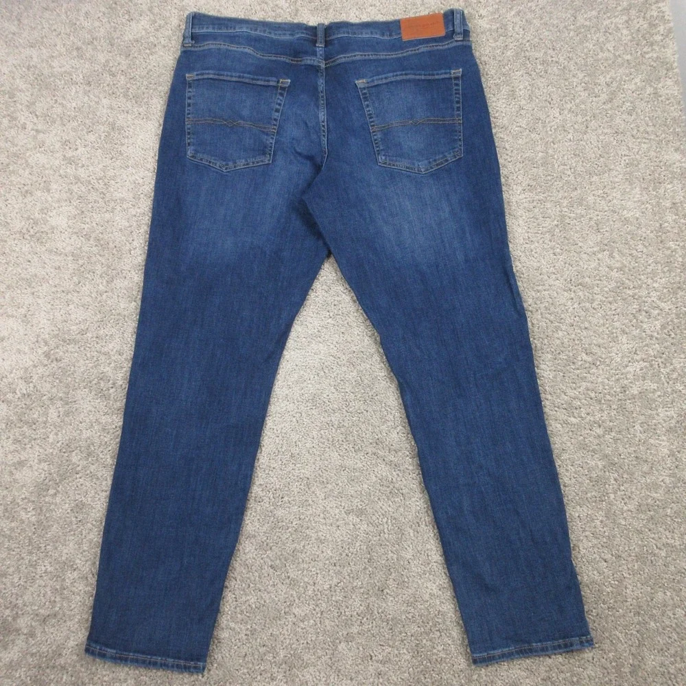 Lucky Brand Jeans Mens 38x32 Blue 412‎ Athletic Slim Stretch Faded Denim Pants